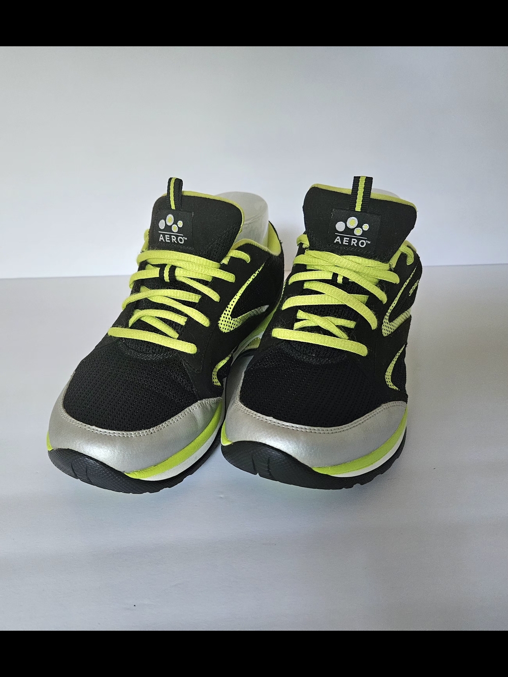 ABEO Aero Ankaa Women's Size 9 Black Lime Green Athletic Running Shoes Vibram - Picture 8 of 15